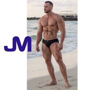 JM Swimsuit XL 36-42" waist Gently worn 86% polyester/14% lycra Drawstring free